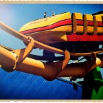 The roller coaster at Santa Monica pier in Los Angeles
