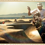 Skateboarder at Venice Beach. CA