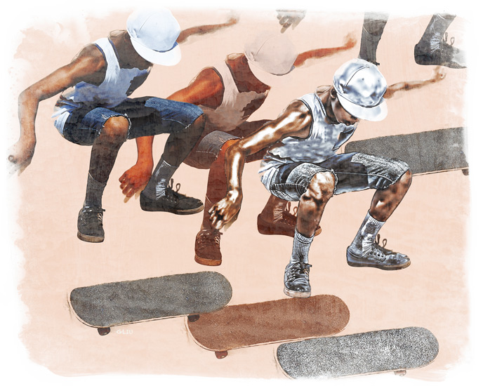 Skate Love - Original Art by GLIUPHOTO